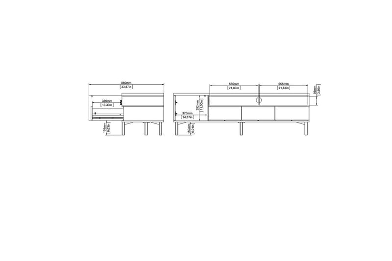 Virender Tv-bänk 48,2 cm - Möbler - Tv möbel & mediamöbel - TV bänk & mediabänk