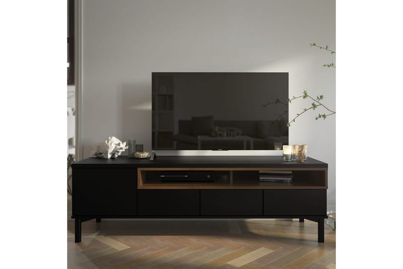 Virender Tv-stativ 48 cm - Svart/Natur - Möbler - Tv möbel & mediamöbel - Mediastativ & väggfäste