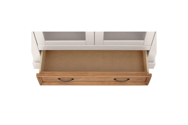 Vitrin Selma Vit/Fläck/Vax - Vit/Fläck/Vax - Förvaring - Skåp - Vitrinskåp