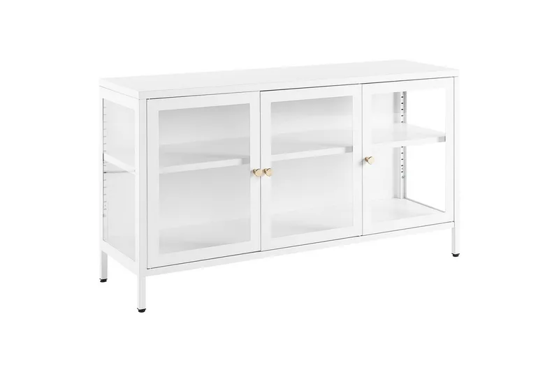 Vitrinskåp Newport Vit - Vit - Förvaring - Skåp - Vitrinskåp