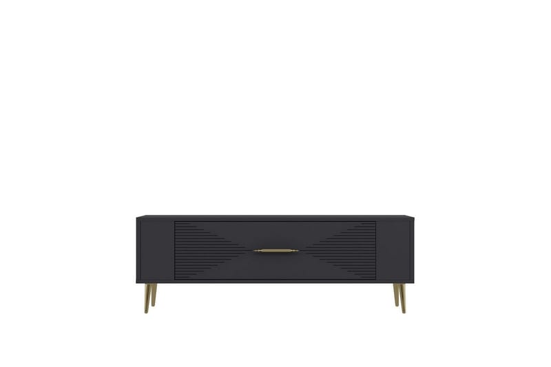 Vornis Tv-bänk 120 cm - Antracit/Guld - Möbler - Tv möbel & mediamöbel - TV bänk & mediabänk