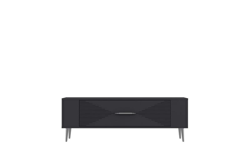 Vornis Tv-bänk 120 cm - Antracit/Silver - Möbler - Tv möbel & mediamöbel - TV bänk & mediabänk