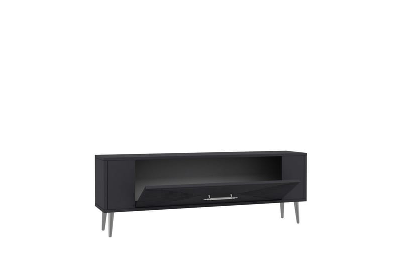 Vornis Tv-bänk 120 cm - Antracit/Silver - Möbler - Tv möbel & mediamöbel - TV bänk & mediabänk