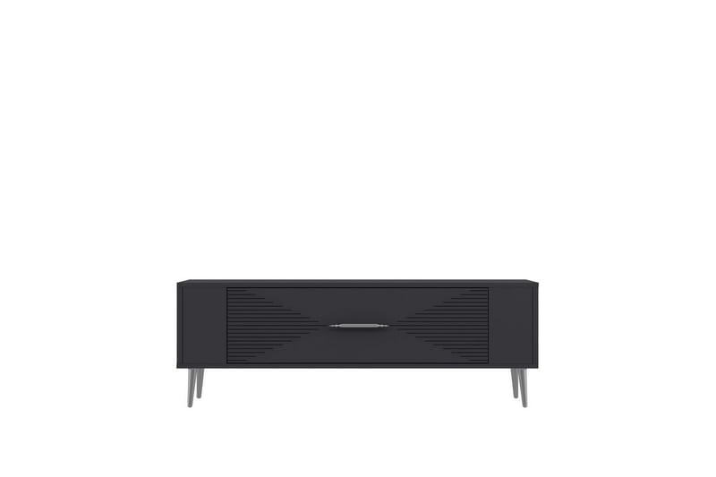 Vornis Tv-bänk 120 cm - Antracit/Silver - Möbler - Tv möbel & mediamöbel - TV bänk & mediabänk