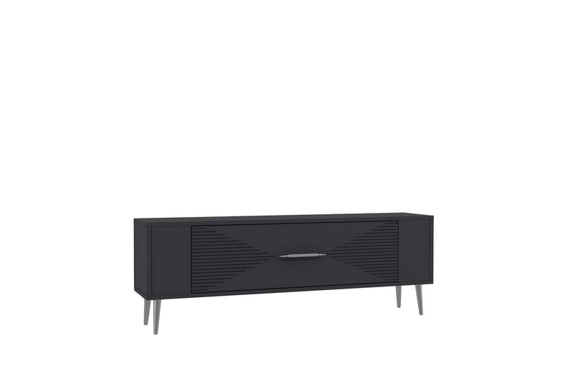 Vornis Tv-bänk 120 cm, Antracit/Silver