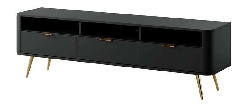 Walia Tv-bänk 162 cm - Svart - Möbler - Tv möbel & mediamöbel - TV bänk & mediabänk