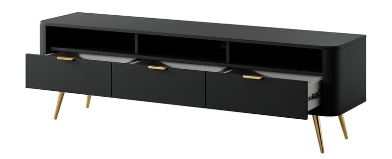 Walia Tv-bänk 162 cm - Svart - Möbler - Tv möbel & mediamöbel - TV bänk & mediabänk