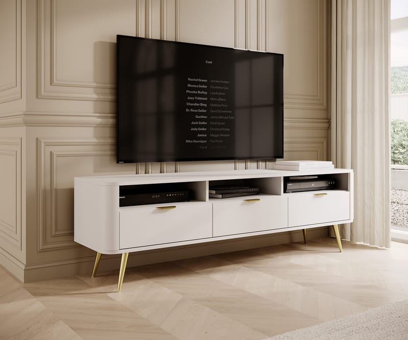 Walia Tv-bänk 162 cm - Vit - Möbler - Tv möbel & mediamöbel - TV bänk & mediabänk