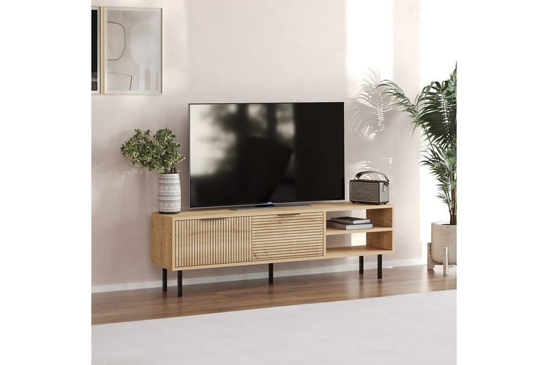 Wenus Tv-bänk 150 cm - Ek - Möbler - Tv möbel & mediamöbel - TV bänk & mediabänk