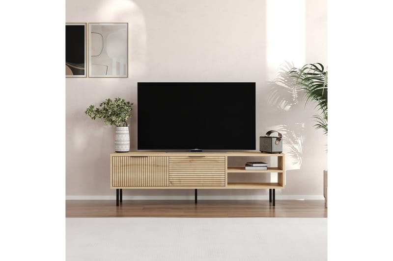 Wenus Tv-bänk 150 cm - Ek - Möbler - Tv möbel & mediamöbel - TV bänk & mediabänk