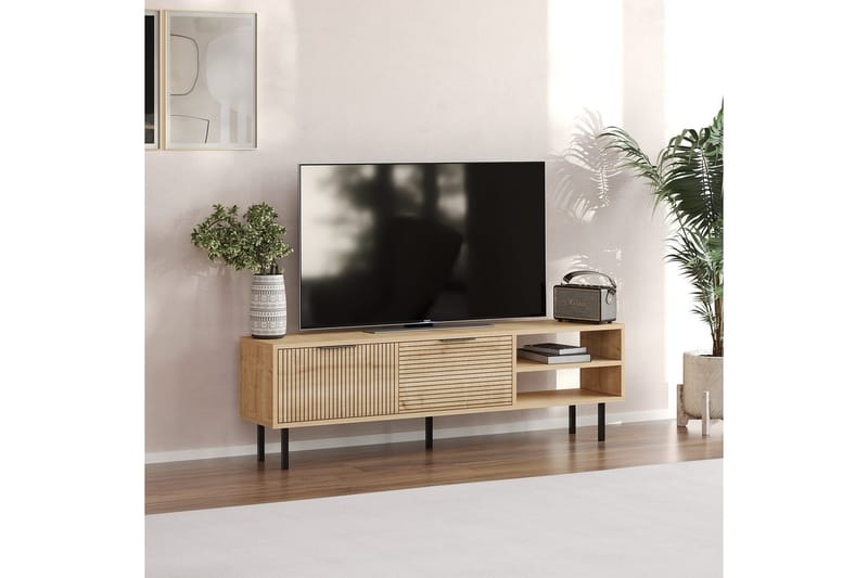 Wenus Tv-bänk 150 cm - Ek - Möbler - Tv möbel & mediamöbel - TV bänk & mediabänk