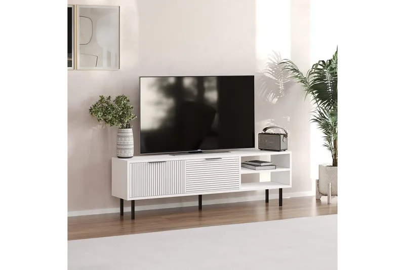 Wenus Tv-bänk 150 cm - Vit - Möbler - Tv möbel & mediamöbel - TV bänk & mediabänk