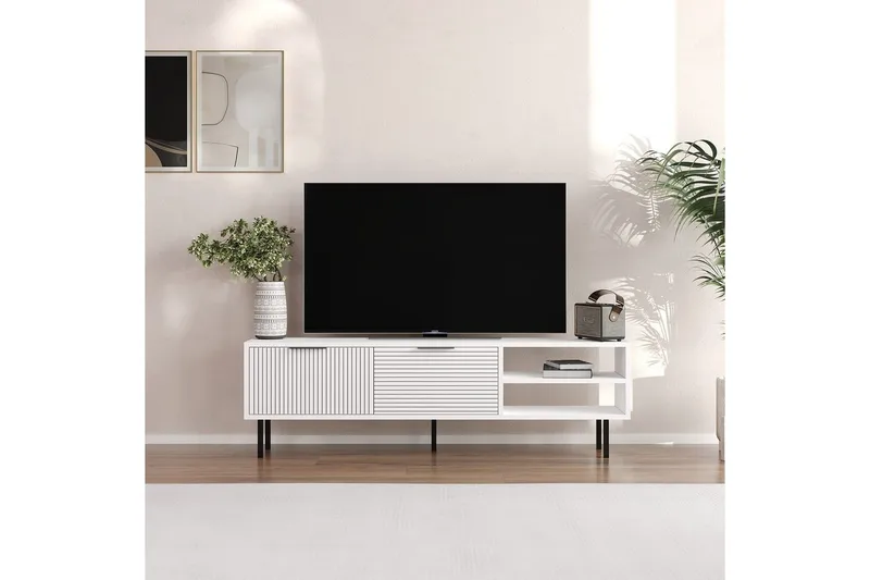 Wenus Tv-bänk 150 cm - Vit - Möbler - Tv möbel & mediamöbel - TV bänk & mediabänk