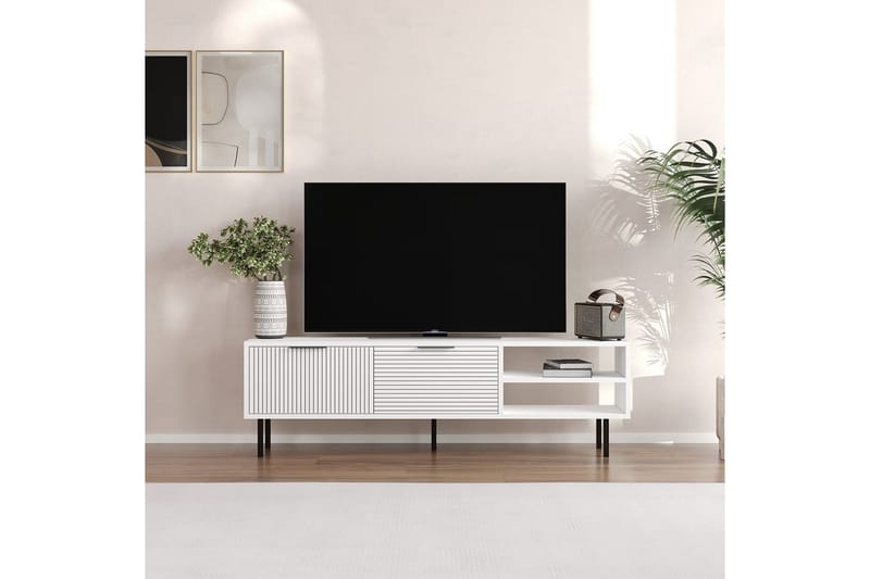 Wenus Tv-bänk 150 cm - Vit - Möbler - Tv möbel & mediamöbel - TV bänk & mediabänk