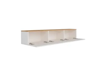 West Tv-bänk 150 cm - Vit/Brun - Möbler - Tv möbel & mediamöbel - TV bänk & mediabänk