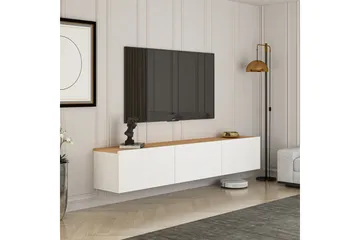 West Tv-bänk 150 cm - Vit/Brun - Möbler - Tv möbel & mediamöbel - TV bänk & mediabänk