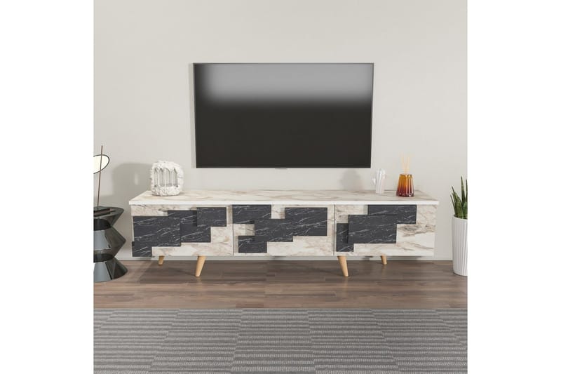 Xamira Tv-bänk 160 cm - Vit - Möbler - Tv möbel & mediamöbel - TV bänk & mediabänk