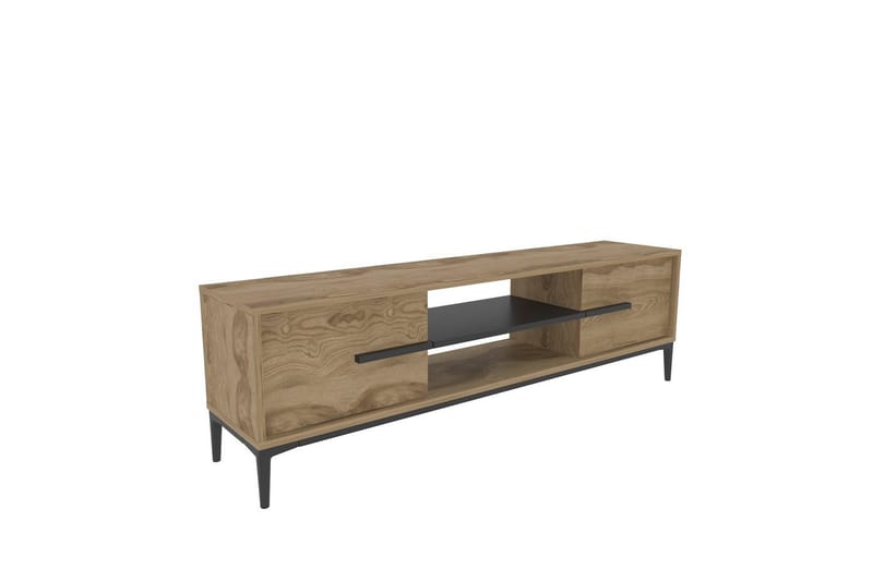 Yemisen Tv-bänk 120 cm - Brun/Svart - Möbler - Tv möbel & mediamöbel - TV bänk & mediabänk