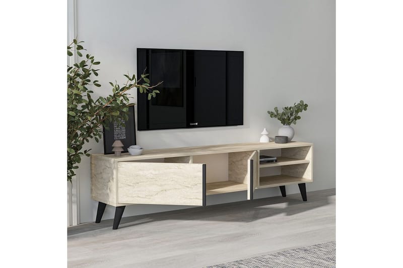 Ythmere Tv-bänk 160 cm - Taupe - Möbler - Tv möbel & mediamöbel - TV bänk & mediabänk