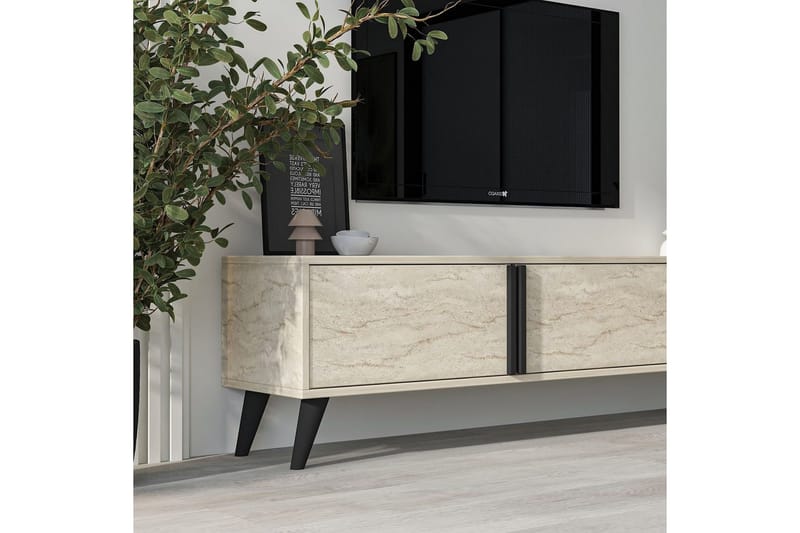 Ythmere Tv-bänk 160 cm - Taupe - Möbler - Tv möbel & mediamöbel - TV bänk & mediabänk