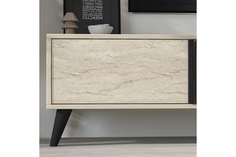 Ythmere Tv-bänk 160 cm - Taupe - Möbler - Tv möbel & mediamöbel - TV bänk & mediabänk