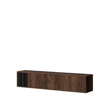 Zalricus TV-bänk 150x30 cm - Svart, valnöt - Möbler - Tv möbel & mediamöbel - TV bänk & mediabänk
