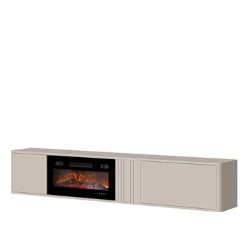 Zalricus Vägghängd Tv Bänk 190 cm i Målat Trä - Beige - Möbler - Tv möbel & mediamöbel - TV bänk & mediabänk