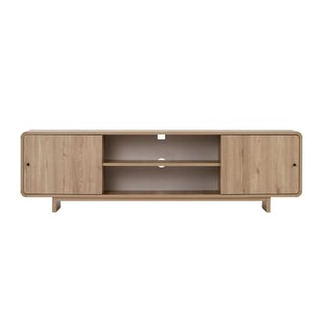 Zavio TV-bänk 180 cm med Förvaring, Trä- och Ekutseende - Natur - Möbler - Tv möbel & mediamöbel - TV bänk & mediabänk