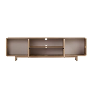 Zavio TV-bänk 180 cm med Förvaring, Trä- och Ekutseende - Natur - Möbler - Tv möbel & mediamöbel - TV bänk & mediabänk