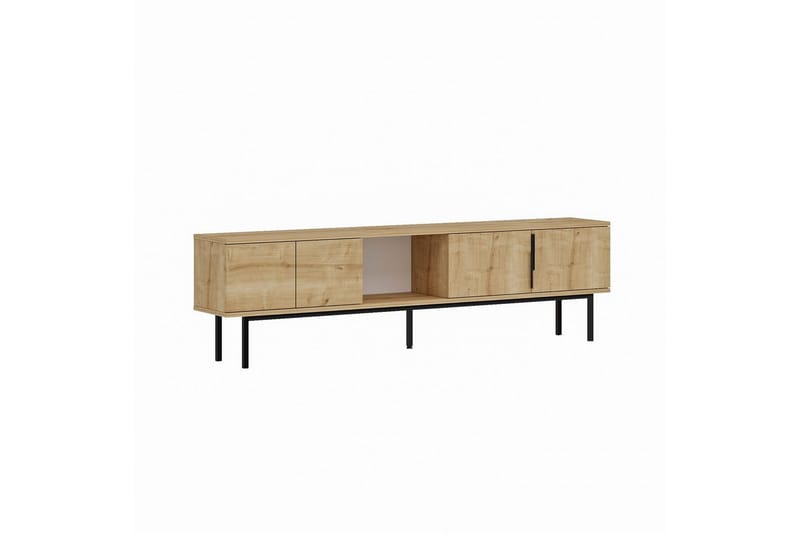 Zeiran Tv-bänk 180 cm - Mediumfärgat trä - Möbler - Tv möbel & mediamöbel - TV bänk & mediabänk
