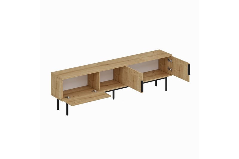 Zeiran Tv-bänk 180 cm - Mediumfärgat trä - Möbler - Tv möbel & mediamöbel - TV bänk & mediabänk