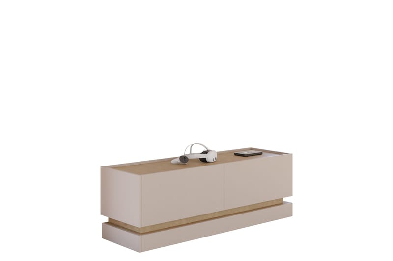 Zelric Tv-bänk 150 cm - Beige - Möbler - Tv möbel & mediamöbel - TV bänk & mediabänk