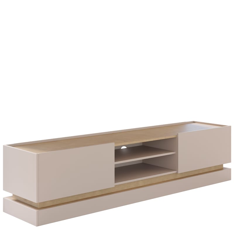 Zelric Tv-bänk 200 cm - Beige - Möbler - Tv möbel & mediamöbel - TV bänk & mediabänk