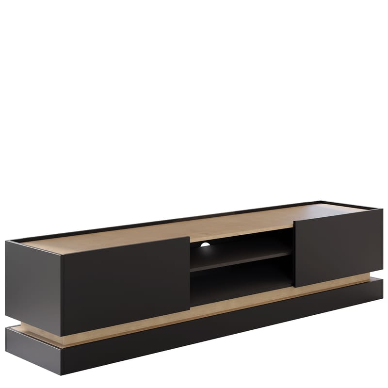 Zelric Tv-bänk 200 cm, Svart