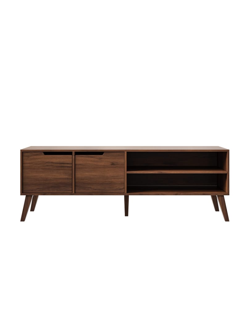 Zelto Tv-Bänk 160 cm - Warmia valnöt - Möbler - Tv möbel & mediamöbel - TV bänk & mediabänk
