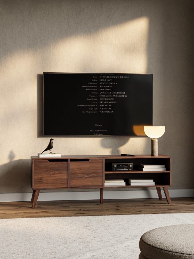 Zelto Tv-Bänk 160 cm - Warmia valnöt - Möbler - Tv möbel & mediamöbel - TV bänk & mediabänk