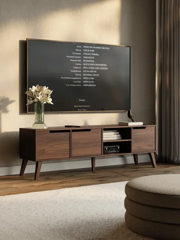 Zelto Tv-Bänk 180 cm - Warmia valnöt - Möbler - Tv möbel & mediamöbel - TV bänk & mediabänk