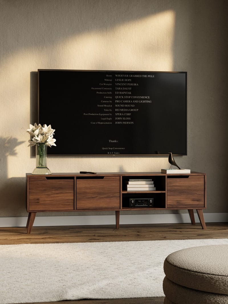 Zelto Tv-Bänk 180 cm - Warmia valnöt - Möbler - Tv möbel & mediamöbel - TV bänk & mediabänk