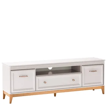 Zeylor Golvstående Tv Bänk 179 cm med Förvaring i Målat Trä - Beige - Möbler - Tv möbel & mediamöbel - TV bänk & mediabänk