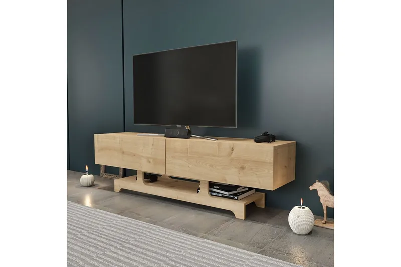 Zira Tv-bänk 160 cm - Ek - Möbler - Tv möbel & mediamöbel - TV bänk & mediabänk