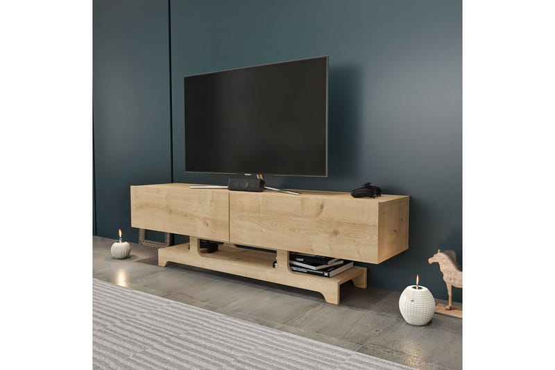 Zira Tv-bänk 160 cm - Ek - Möbler - Tv möbel & mediamöbel - TV bänk & mediabänk