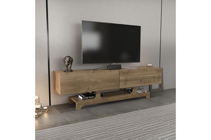 Zira Tv-bänk 160 cm - Valnöt - Möbler - Tv möbel & mediamöbel - TV bänk & mediabänk