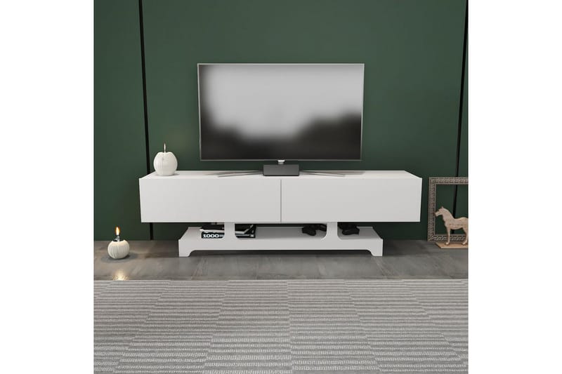Zira Tv-bänk 160 cm - Vit - Möbler - Tv möbel & mediamöbel - TV bänk & mediabänk