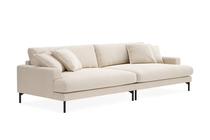 Menard Premium 5-sits Djup Soffa i Chenille - Ljusbeige - Möbler - Soffa