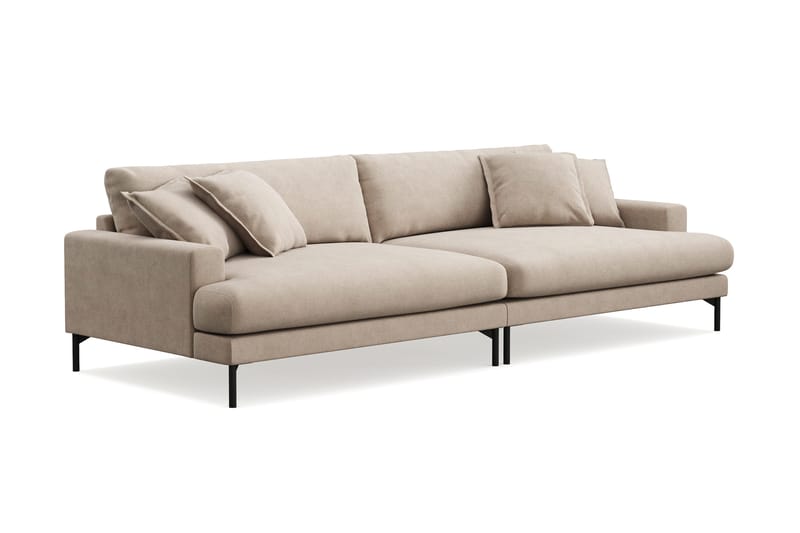 Menard Premium 5-sits Djup Soffa i Tyg - Beige - Möbler - Soffa