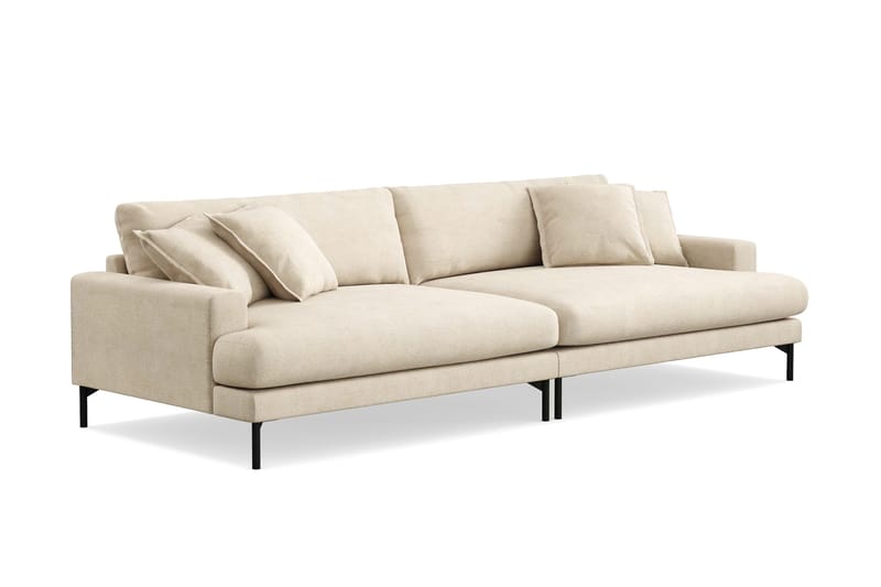 Menard Premium 5-sits Djup Soffa i Chenille - Beige - Möbler - Soffa