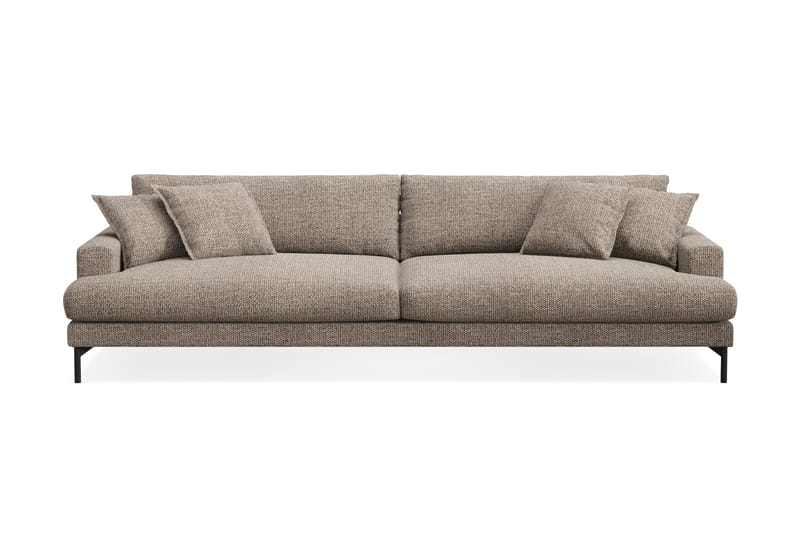 Menard Premium 5-sits Djup Soffa i Chenille - Brun - Möbler - Soffa