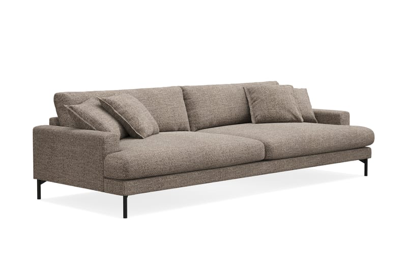 Menard Premium 5-sits Djup Soffa i Chenille - Brun - Möbler - Soffa