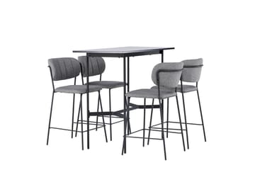 Rax Barbord 60 cm med 4 Bell Matstol Grå - Möbler - Bord & matgrupper