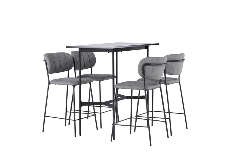 Rax Barbord 60 cm med 4 Bell Matstol Grå - Möbler - Bord & matgrupper